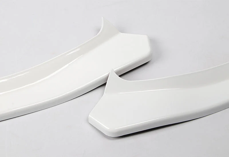 2019-2021 Mercedes W205 C-Class Painted White 3-Piece Front Bumper Body Spoiler Splitter Lip Kit with Keychain - Image 7