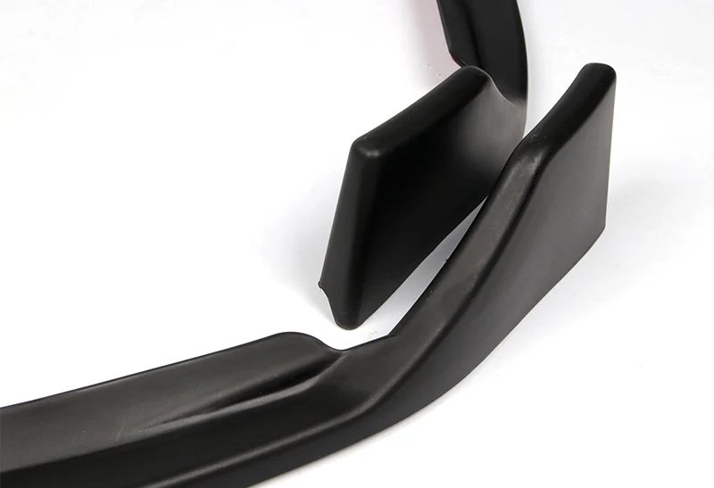2019-2021 Mercedes W205 C-Class Unpainted Matte Black 3-Piece Front Bumper Body Spoiler Splitter Lip Kit - Image 2
