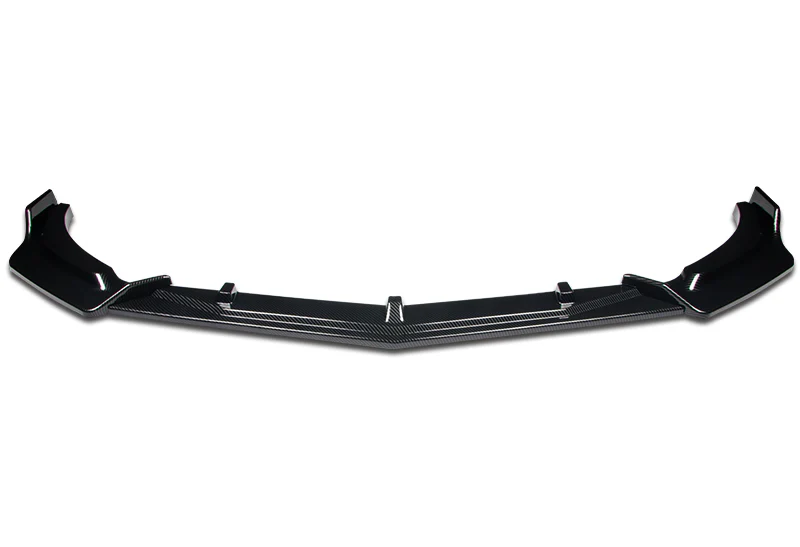 2019-2021 Chevrolet Malibu Carbon Style 3-Piece Front Bumper Body Spoiler Splitter Lip Kit - Image 3