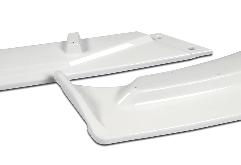 2019-2021 Chevrolet Malibu Painted White 3-Piece Front Bumper Body Spoiler Splitter Lip Kit with Vinyl Decal - Image 6