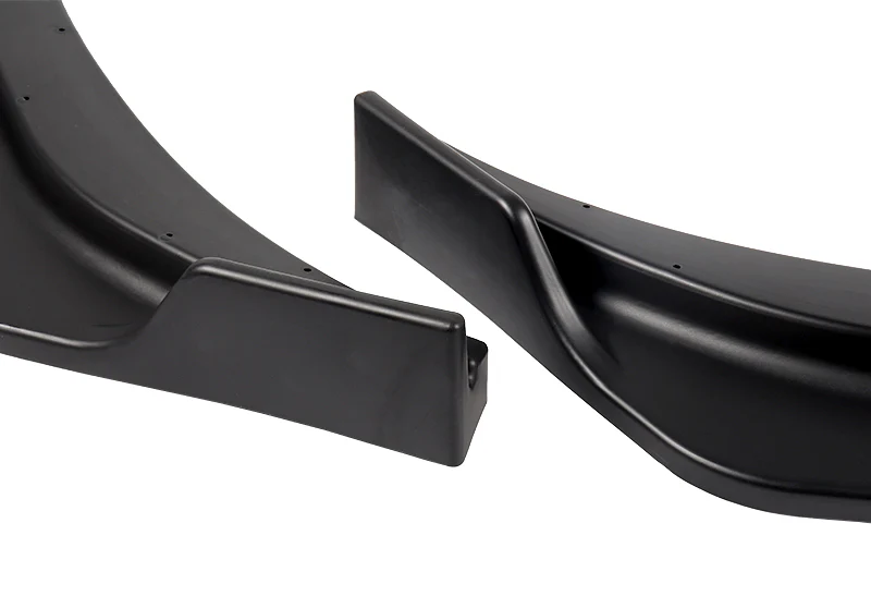 2019-2021 Chevrolet Malibu Unpainted Matte Black 3-Piece Front Bumper Body Spoiler Splitter Lip Kit - Image 2