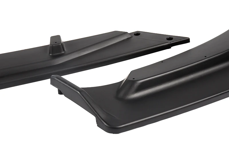 2019-2021 Chevrolet Malibu Unpainted Matte Black 3-Piece Front Bumper Body Spoiler Splitter Lip Kit - Image 4