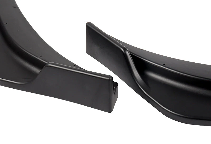 2019-2021 Chevrolet Malibu Unpainted Matte Black 3-Piece Front Bumper Body Spoiler Splitter Lip Kit with Vinyl Decal - Image 2