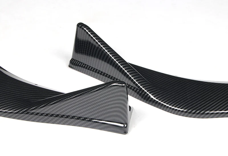 2019-2021 Mazda 3 Mazda3 Carbon Style 3-Piece Front Bumper Body Spoiler Splitter Lip Kit - Image 2