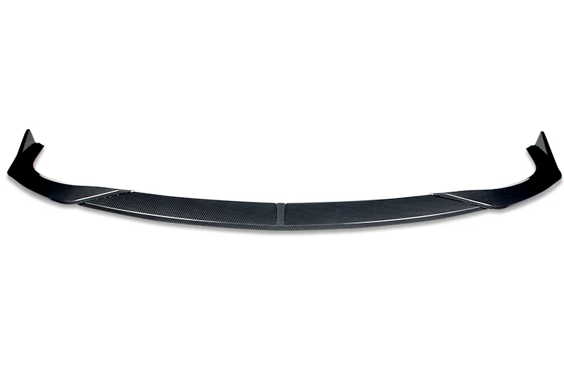 2019-2021 Mazda 3 Mazda3 Carbon Style 3-Piece Front Bumper Body Spoiler Splitter Lip Kit with Carbon Fiber Emblem - Image 3