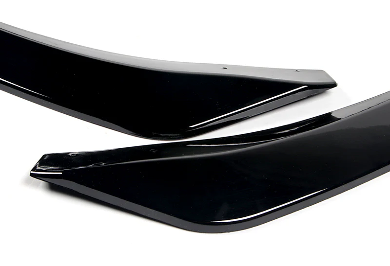 2019-2021 Mazda 3 Mazda3 Painted Black 3-Piece Front Bumper Body Spoiler Splitter Lip Kit - Image 4
