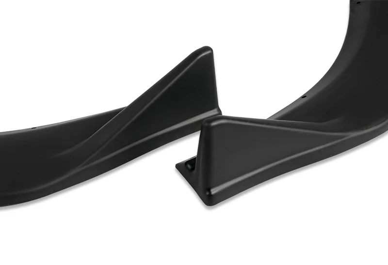 2019-2021 Mazda 3 Mazda3 Unpainted Matte Black 3-Piece Front Bumper Body Spoiler Splitter Lip Kit - Image 2