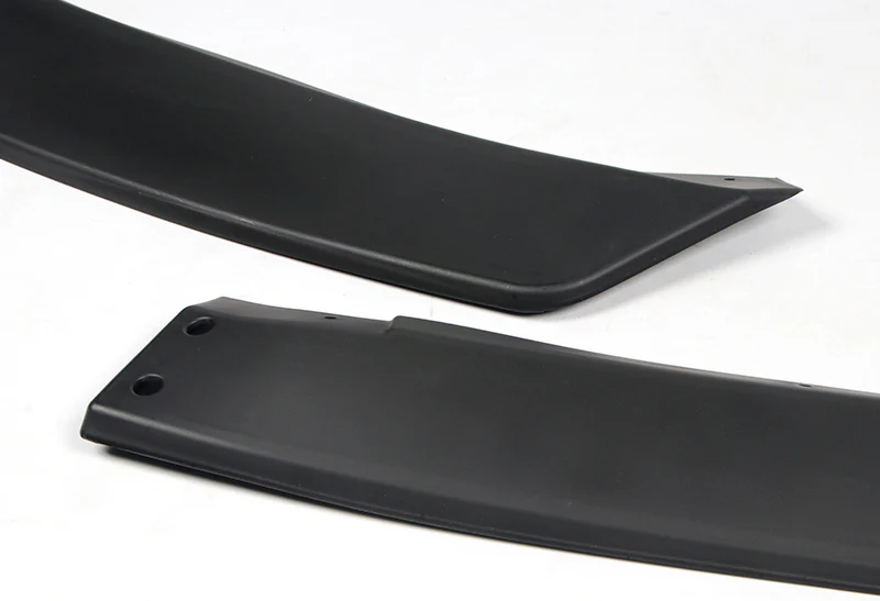 2019-2021 Mazda 6 Atenza Unpainted Matte Black 3-Piece Front Bumper Body Spoiler Splitter Lip Kit with Carbon Fiber Emblem - Image 7
