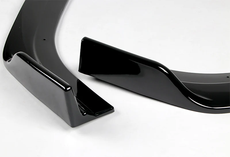 2019-2021 Nissan Altima Painted Black 3-Piece Front Bumper Body Spoiler Splitter Lip Kit - Image 2