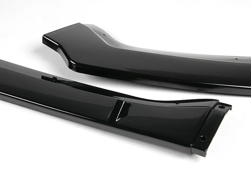 2019-2021 Nissan Altima Painted Black 3-Piece Front Bumper Body Spoiler Splitter Lip Kit - Image 4