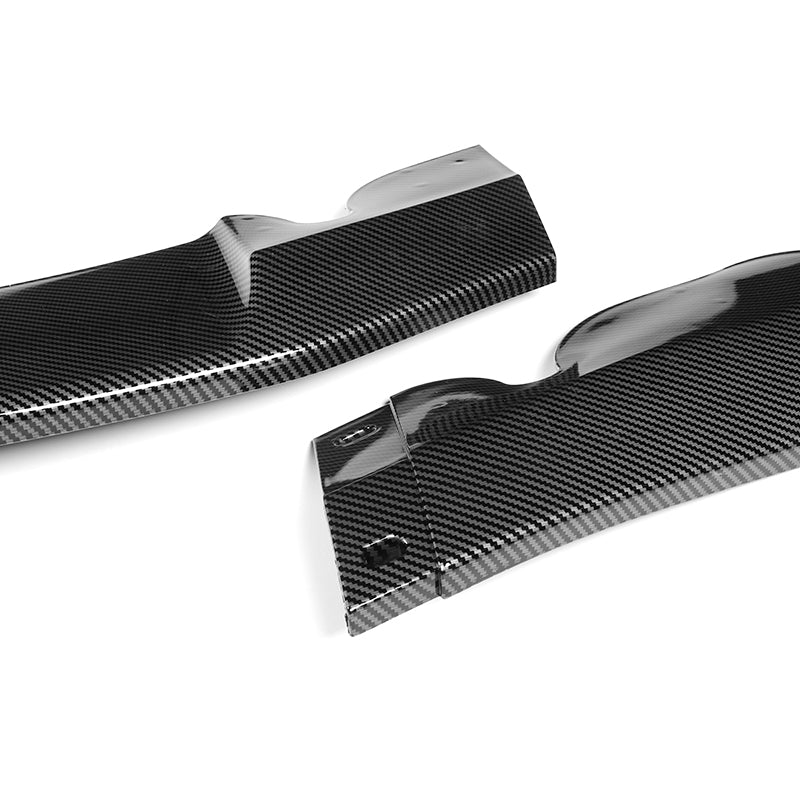 2019-2026 Toyota Supra A90 Carbon Look 3-Piece Front Bumper Body Spoiler Splitter Lip Kit - Image 4