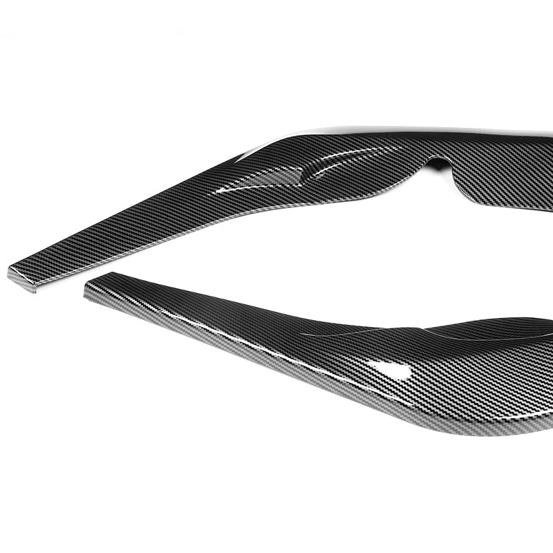 2019-2026 Toyota Supra A90 Carbon Look 3-Piece Front Bumper Body Spoiler Splitter Lip Kit with Keychain Set - Image 2