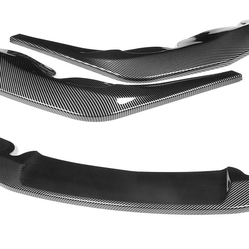 2019-2026 Toyota Supra A90 Carbon Look 3-Piece Front Bumper Body Spoiler Splitter Lip Kit with Keychain Set - Image 7
