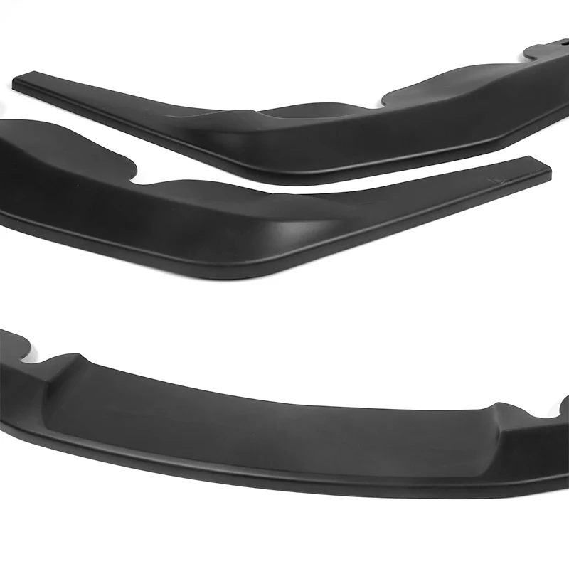 2019-2026 Toyota Supra A90 Unpainted Black 3-Piece Front Bumper Body Spoiler Splitter Lip Kit with Keychain Set - Image 8