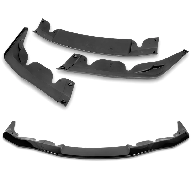 2019-2026 Toyota Supra A90 Painted Black 3-Piece Front Bumper Body Spoiler Splitter Lip Kit - Image 4