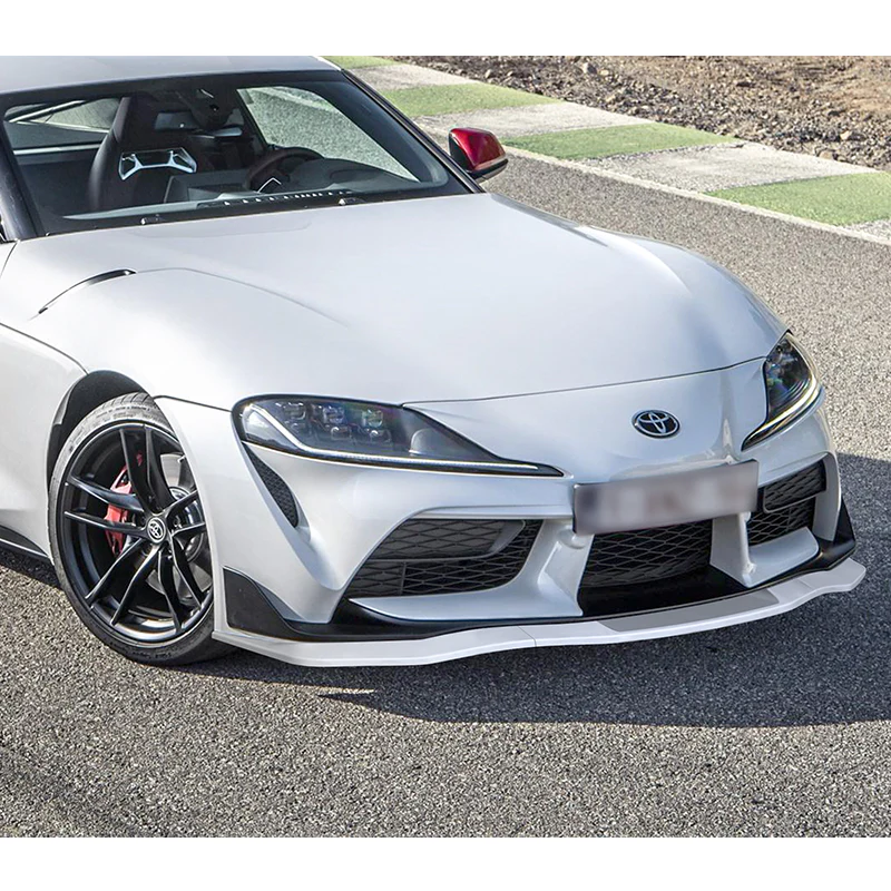 2019-2026 Toyota Supra A90 Painted White 3-Piece Front Bumper Body Spoiler Splitter Lip Kit - Image 9