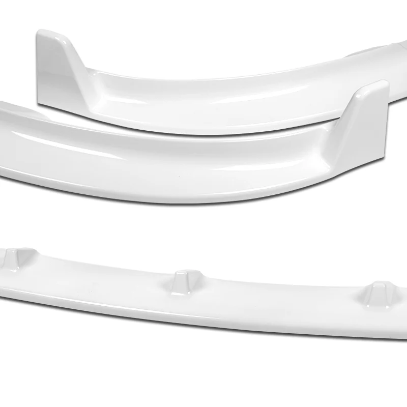 2020 - 2025 Tesla Model Y Painted White 3-Piece Front Bumper Body Spoiler Splitter Lip Kit - Image 4