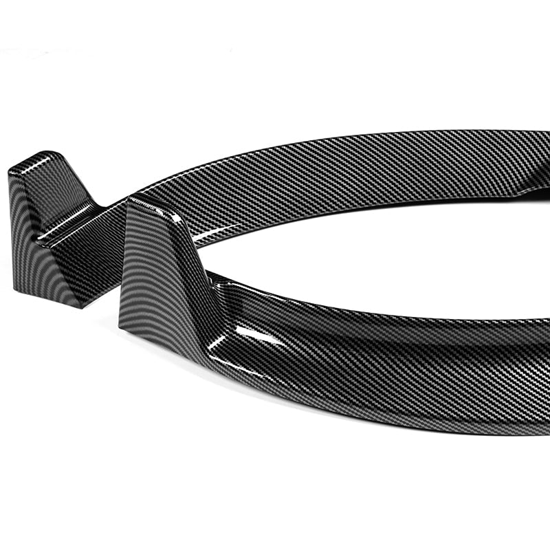 2020 - 2025 Tesla Model Y STP-Style Carbon Look 3pcs Front Bumper Body Spoiler Splitter Lip Kit with 4 pcs Bolt Caps - Image 2