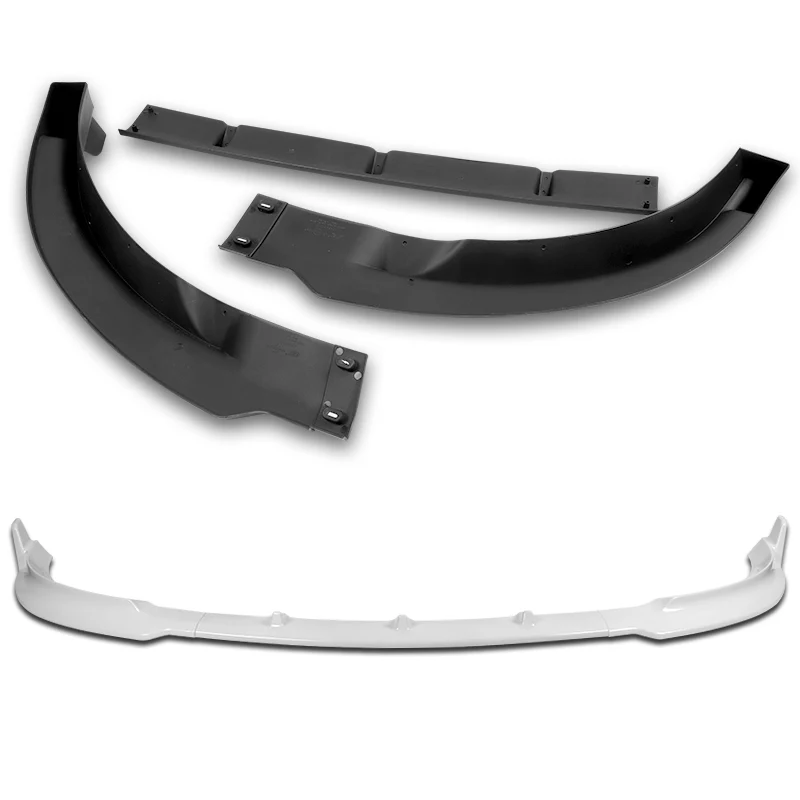 2020 - 2025 Tesla Model Y STP-Style Painted White 3pcs Front Bumper Body Spoiler Splitter Lip Kit with 4 pcs Bolt Caps - Image 7