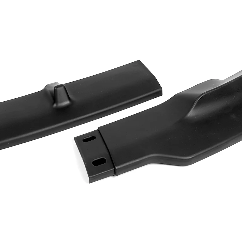 2020 - 2025 Tesla Model Y STP-Style Unpainted Black 3pcs Front Bumper Body Spoiler Splitter Lip Kit with 4 pcs Bolt Caps - Image 8