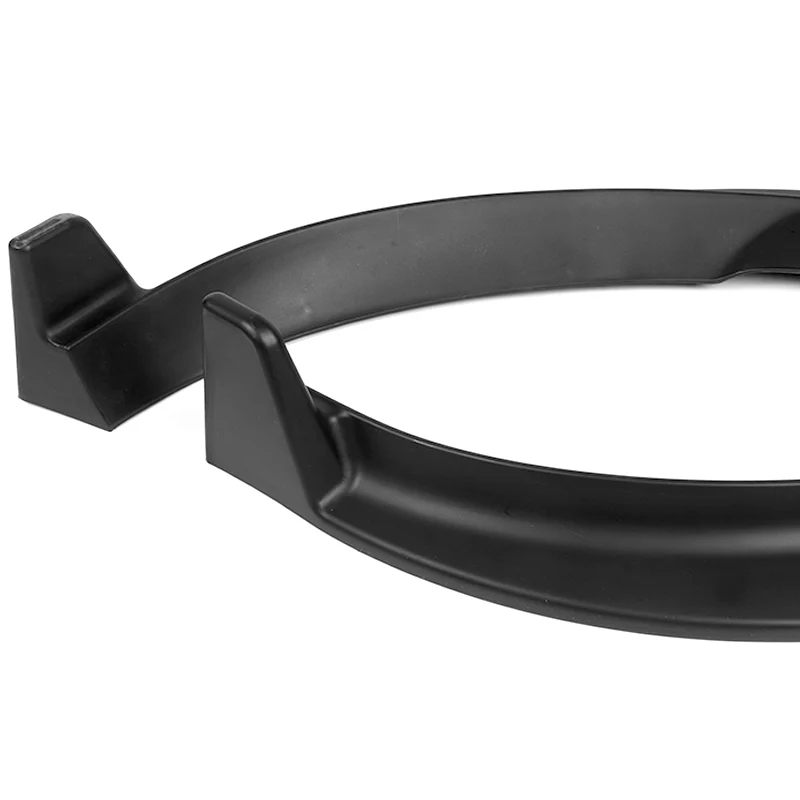 2020 - 2025 Tesla Model Y Unpainted Matte Black 3-Piece Front Bumper Body Spoiler Splitter Lip Kit - Image 2