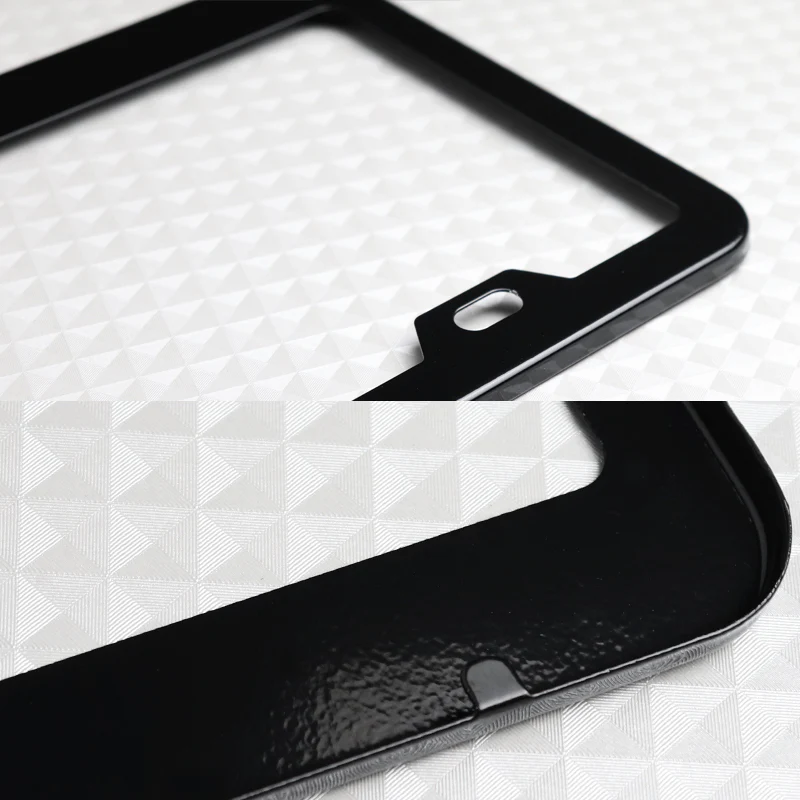 Nissan Nismo Black Stainless Steel License Plate Frame with Caps x2 - Image 6
