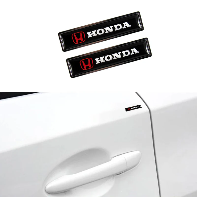2PC HONDA Luxury Auto Car Body Fender Metal Emblem Badge Sticker Decal for Civic Accord CR-V - Image 3