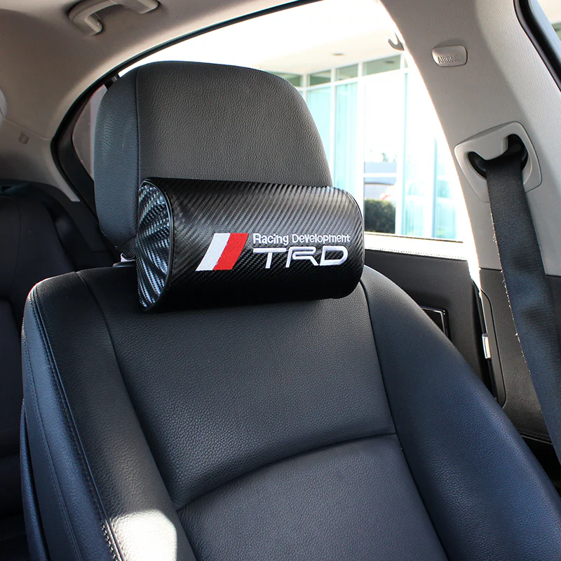 2pc Set Brand New For TRD Racing Car neck rest pillow & 2pcs Car seat belt cover - Image 2