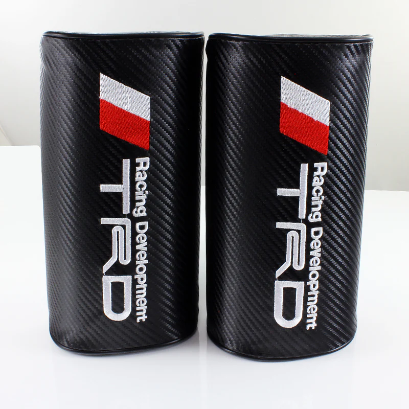 2pc Set Brand New For TRD Racing Car neck rest pillow & 2pcs Car seat belt cover - Image 6