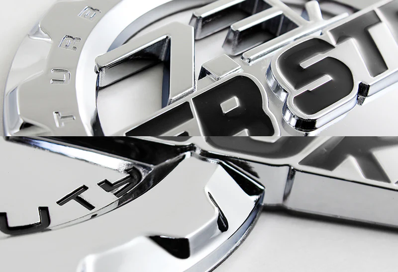 2PCS BLACK 7.3L POWER STROKE SUPER DUTY SIDE FENDER/TRUNK 3D ALUMINUM EMBLEM BADGE - Image 2