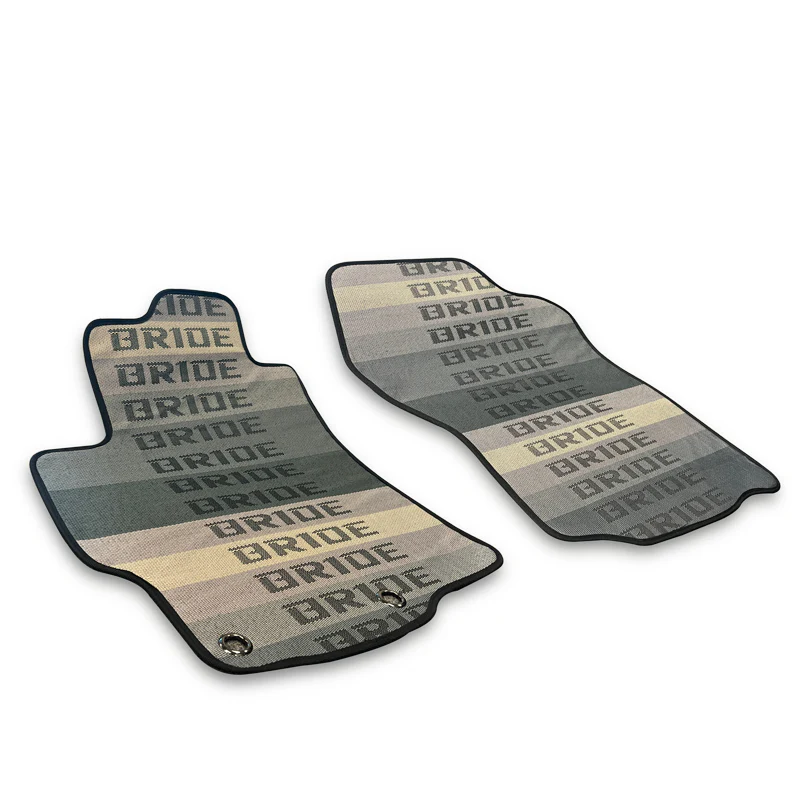 2PCS Bride Racing Fabric Floor Mats Interior Carpets for 08-16 MITSUBISHI LANCER - Image 2