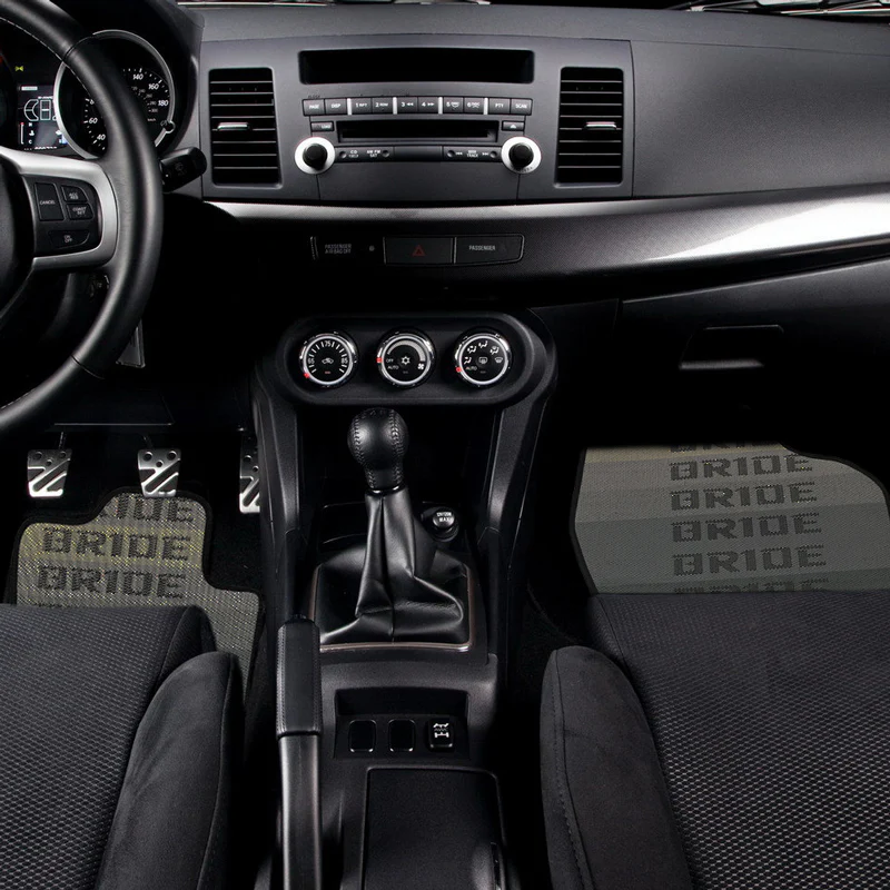 2PCS Bride Racing Fabric Floor Mats Interior Carpets for 08-16 MITSUBISHI LANCER - Image 6