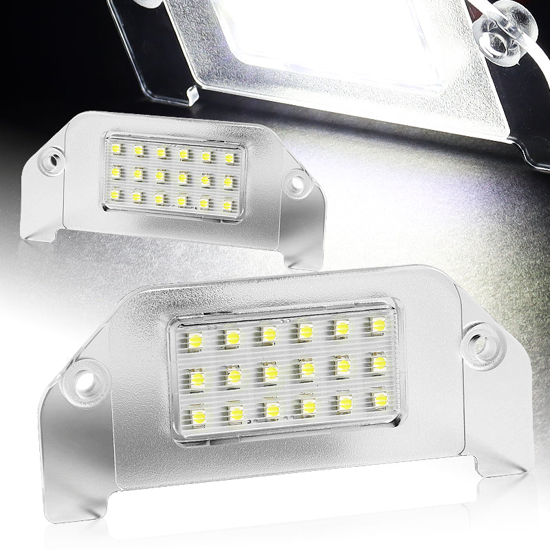 2PCS For DODGE Charger/Challenger Black Stainless Steel License Plate Frame with License Plate Lights - Image 5