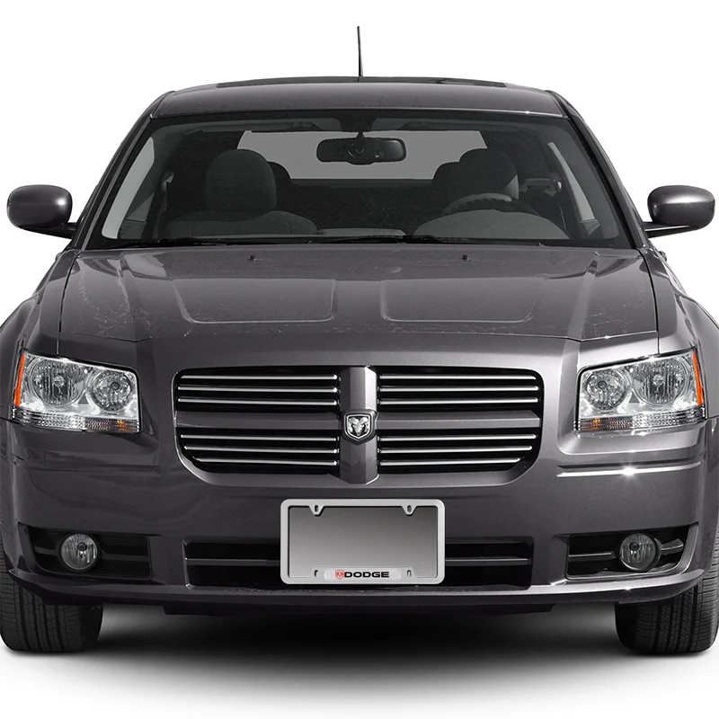2PCS For DODGE RAM NEW Silver Metal Stainless Steel License Plate Frame - Image 7