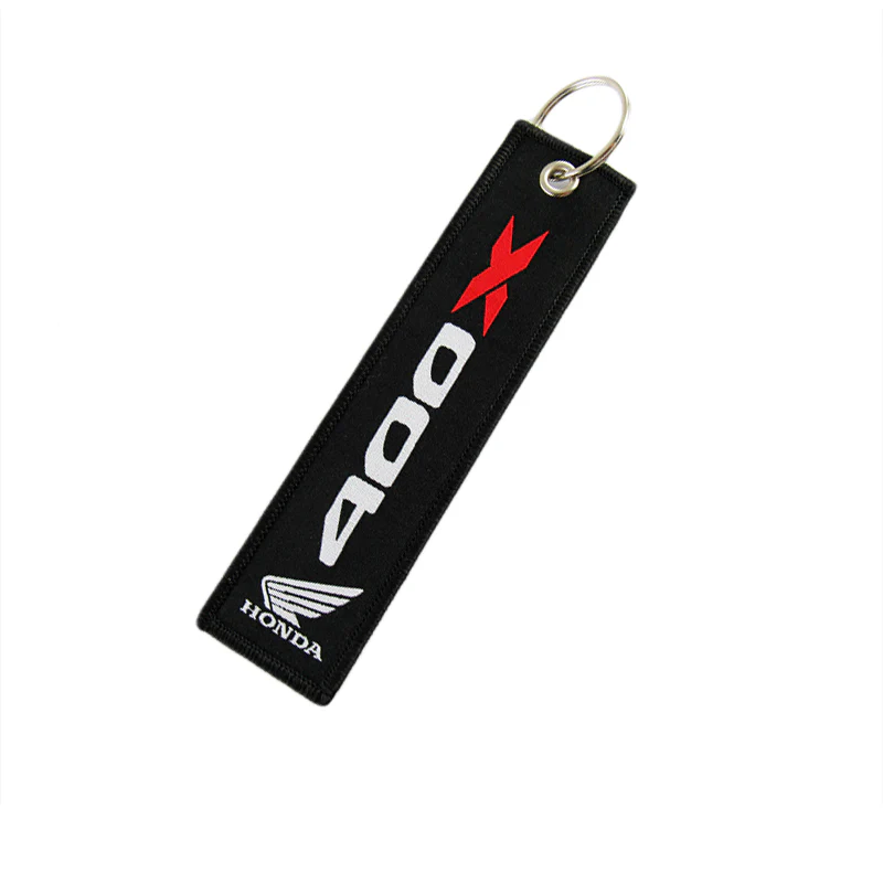 2pcs HONDA WING 400X motorcycle Keychain Keyring Bike Modern Gift Double Sided New - Image 2