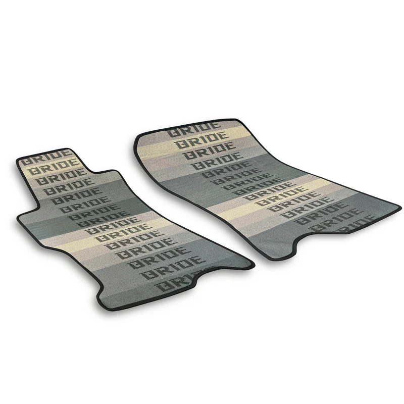2PCS JDM Bride Racing Fabric Floor Mats Interior Carpets for 13-17 Honda Accord - Image 4
