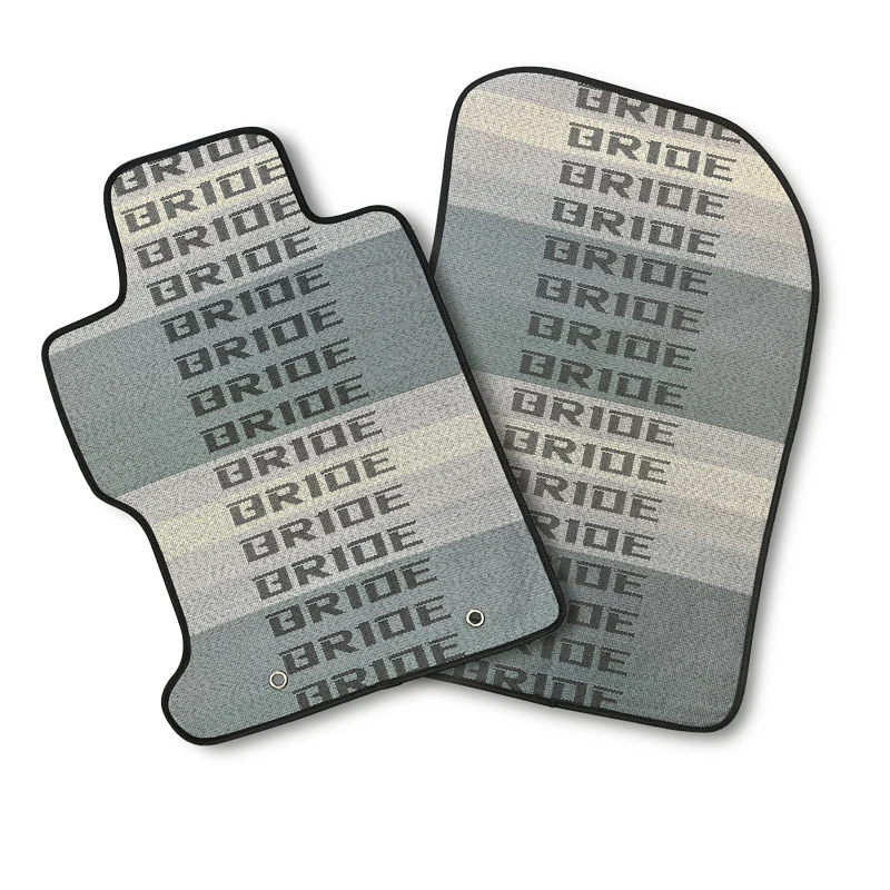 2PCS JDM Bride Racing Fabric Floor Mats Interior Carpets for 2006-11 HONDA CIVIC - Image 4