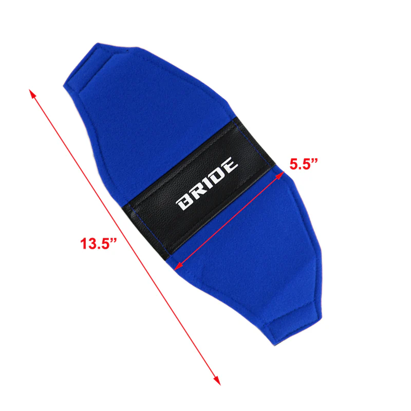 2PCS JDM BRIDE Racing Seat BLUE PVC Side Cover Repair Decoration Pad Seat Racing - Image 2