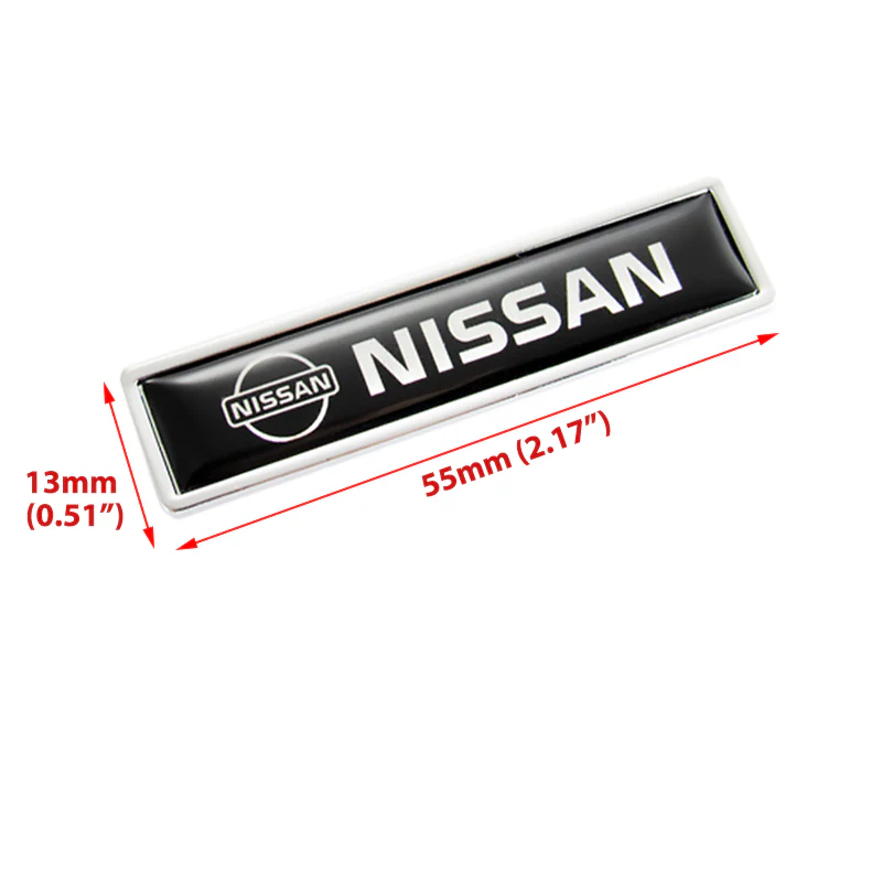 2PCS Luxury Auto Body Fender Metal Emblem Badge Sticker Decal For NISSAN New - Image 3