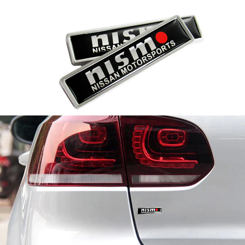 2PCS NISMO Luxury Auto Body Fender Metal Emblem Badge Sticker Decal For NISSAN - Image 4