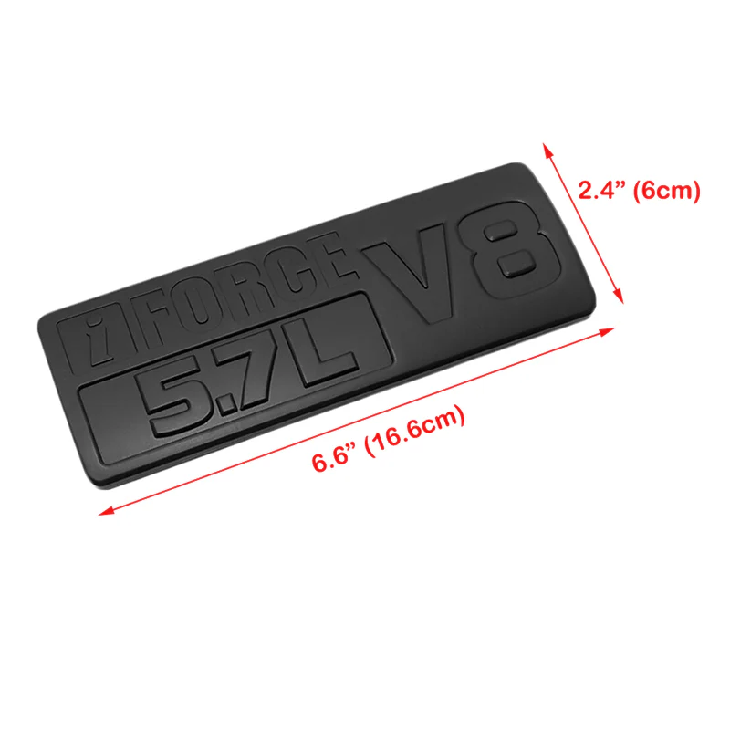 2PCS SET iFORCE 5.7L V8 Side Fender Door Badge Emblem For Toyota TRD PRO Sport Toyota Tundra 2014-2018 - Image 4
