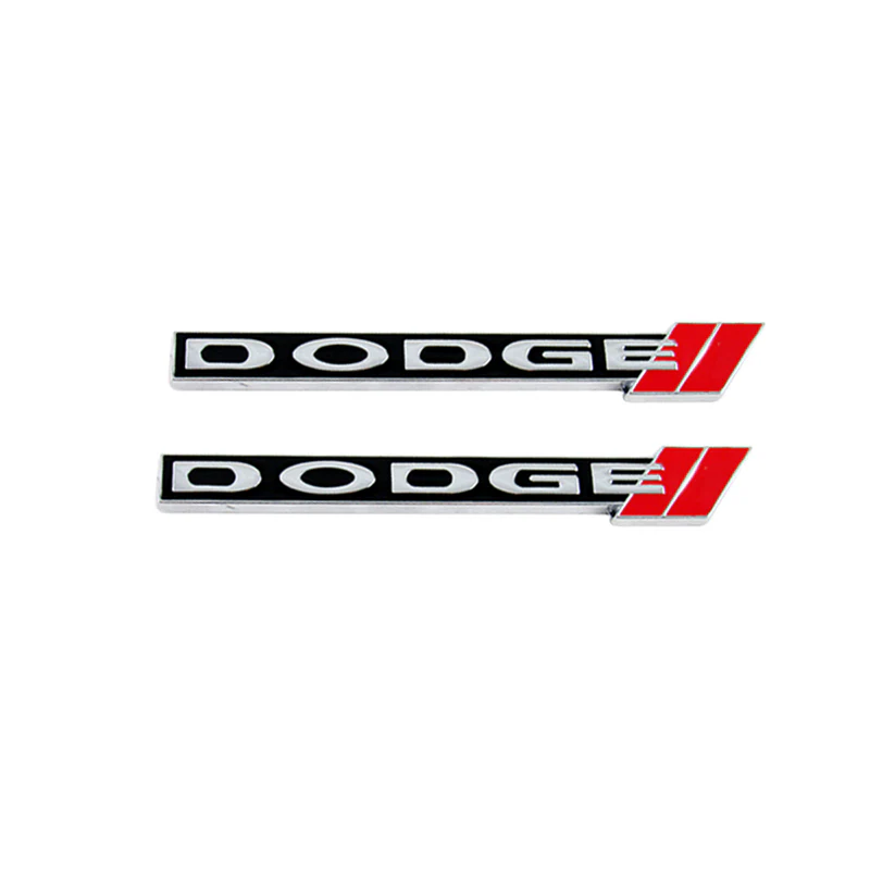 3 PCS DODGE Set Dodge RAM 1500 2500 LED Grille Emblem + Metal 3D Dodge Emblems Red// Style Door Step Plate Sills Badge Sticker - Image 3