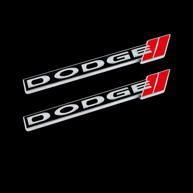 3 PCS DODGE Set Dodge RAM 1500 2500 LED Grille Emblem + Metal 3D Dodge Emblems Red// Style Door Step Plate Sills Badge Sticker - Image 6