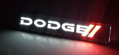 3 PCS DODGE Set Dodge RAM 1500 2500 LED Grille Emblem + Metal 3D Dodge Emblems Red// Style Door Step Plate Sills Badge Sticker - Image 9