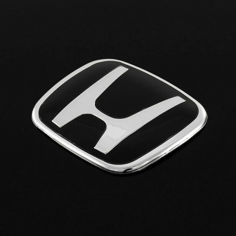 3 PCS Set Black JDM H Front & Rear Emblems with Civic Rear Chrome Emblem For 06-11 CIVIC SEDAN DX EX LX SI - Image 7