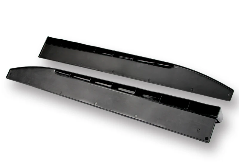 31"x4" Universal Painted Black Side Skirt Rocker Splitters Diffuser Winglet Wind - Image 2