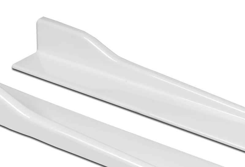 31"x4" Universal Painted White Side Skirt Rocker Splitters Diffuser Winglet Wind - Image 3