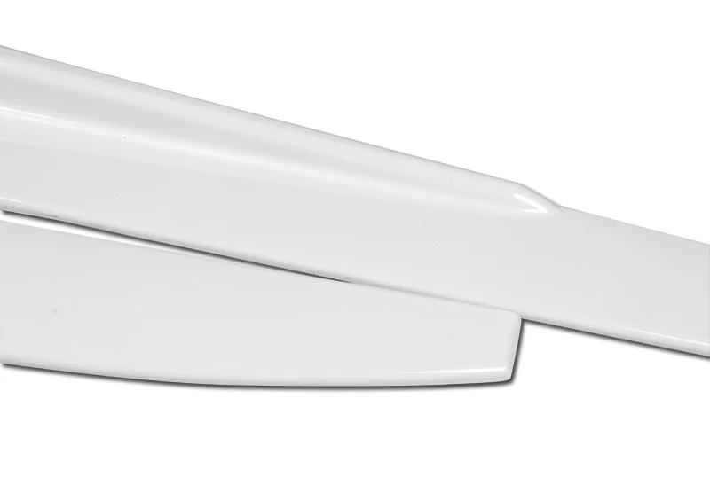 31"x4" Universal Painted White Side Skirt Rocker Splitters Diffuser Winglet Wind - Image 5