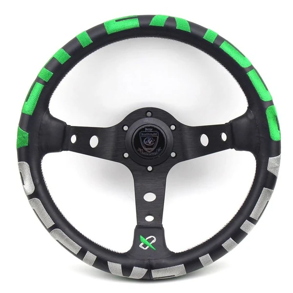 320mm Vertex 1996 Leather Deep Dish Modified Steering Wheel Sports Steering Wheel OMP MOMO Racing - Image 5
