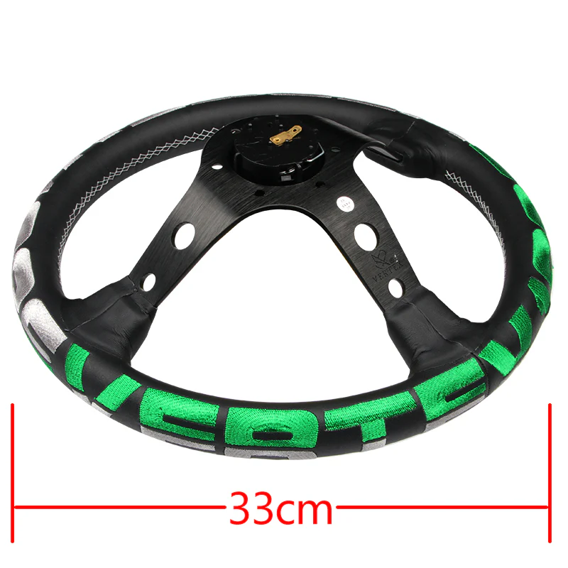 320mm Vertex 1996 Leather Deep Dish Modified Steering Wheel Sports Steering Wheel OMP MOMO Racing - Image 8